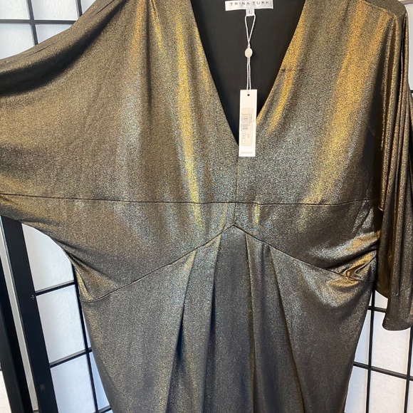 Trina Turk NWT Metallic Dress - Picture 5 of 7